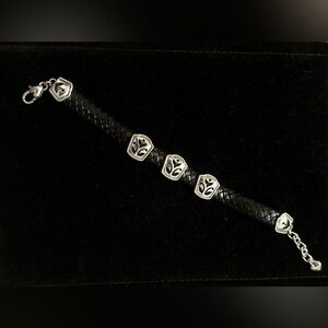 Brighton Leather & silver bracelet